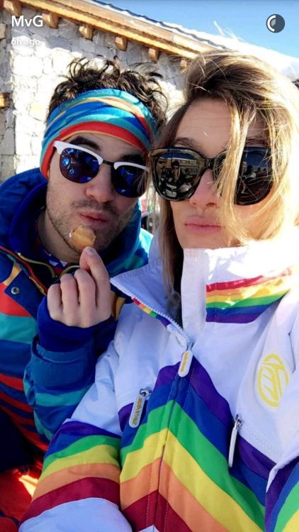 Pt. 4 of darren criss wearing sunglasses / glasses thread featuring his lovely wife, Mia