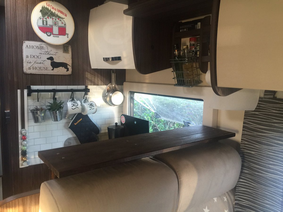CasaInquieta's tweet photo. #bricocaravanas Una repisa para nuestra cocina #benimar #tessoro494 Señalar que con las H que hemos exo la repisa encaja perfectamente sin falta de taladrar la AC. @WebastoGroup @ThetfordCorp @xavierllastarri @caravanasprin @rvlife @OnRoadMagazine @DometicBCN https://t.co/OCCG6BPgOu