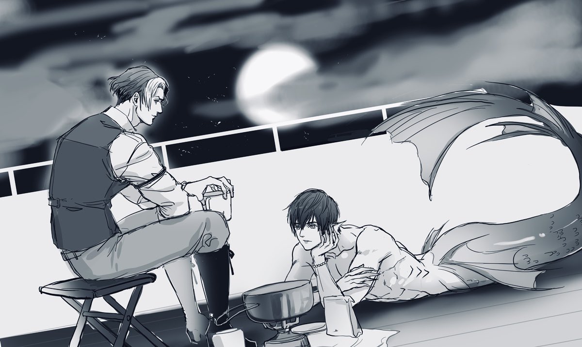 エメ光  看了起司太太人魚🧜‍♂️文的塗鴉