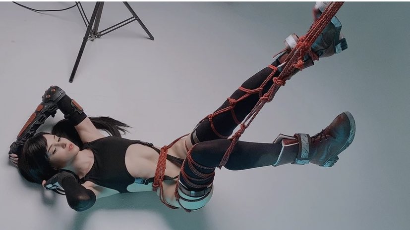 I posted spicy video-preview of my new shibari Tifa photoset on my OnlyFans...