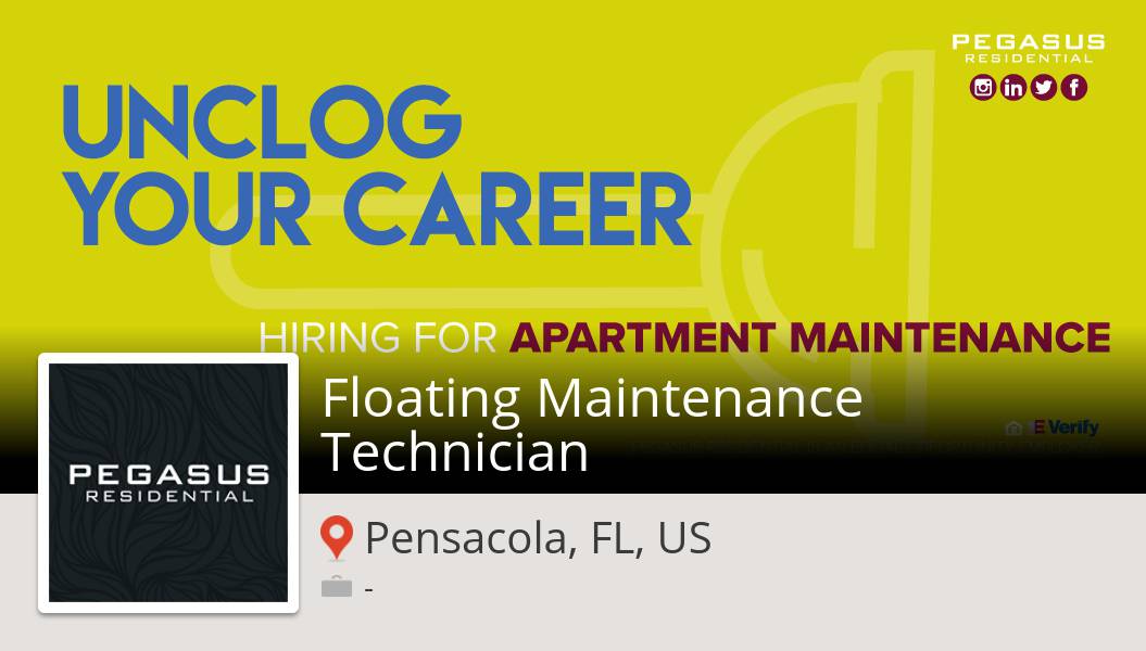Check out this #job: Floating #Maintenance #Technician at #PegasusResidential in #Pensacola workfor.us/pegasusresiden… #pegasuspower #wemakepigsfly