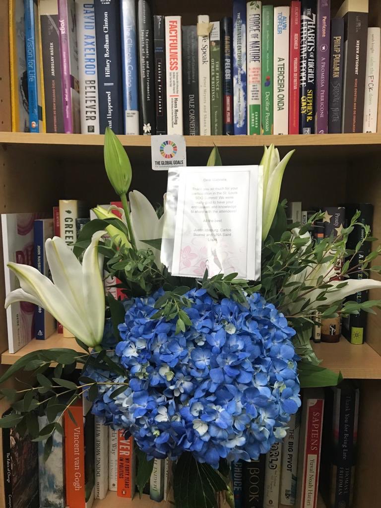 GabrielaBurian's tweet photo. ๐บThanks @UNASTL for such a fantastic #StLouis #SDG Summit and for the โThank youโ note with beautiful #Flowers too!!
Looking forward to our next step towards #SDGs #GlobalGoals โจ #HealthForAll #Hunger4None ๐
#USAforUN ๐ https://t.co/4uR27JSPlj