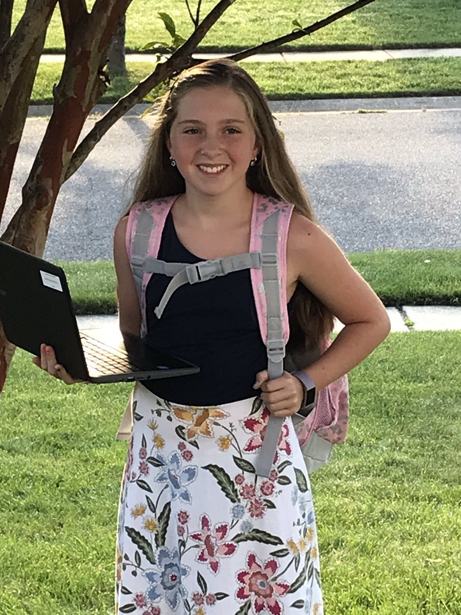 MartyHorner's tweet photo. First day of Fifth grade. #AACPSBack2Awesome @WCESCougarAACPS https://t.co/fBjzYQ8hSa
