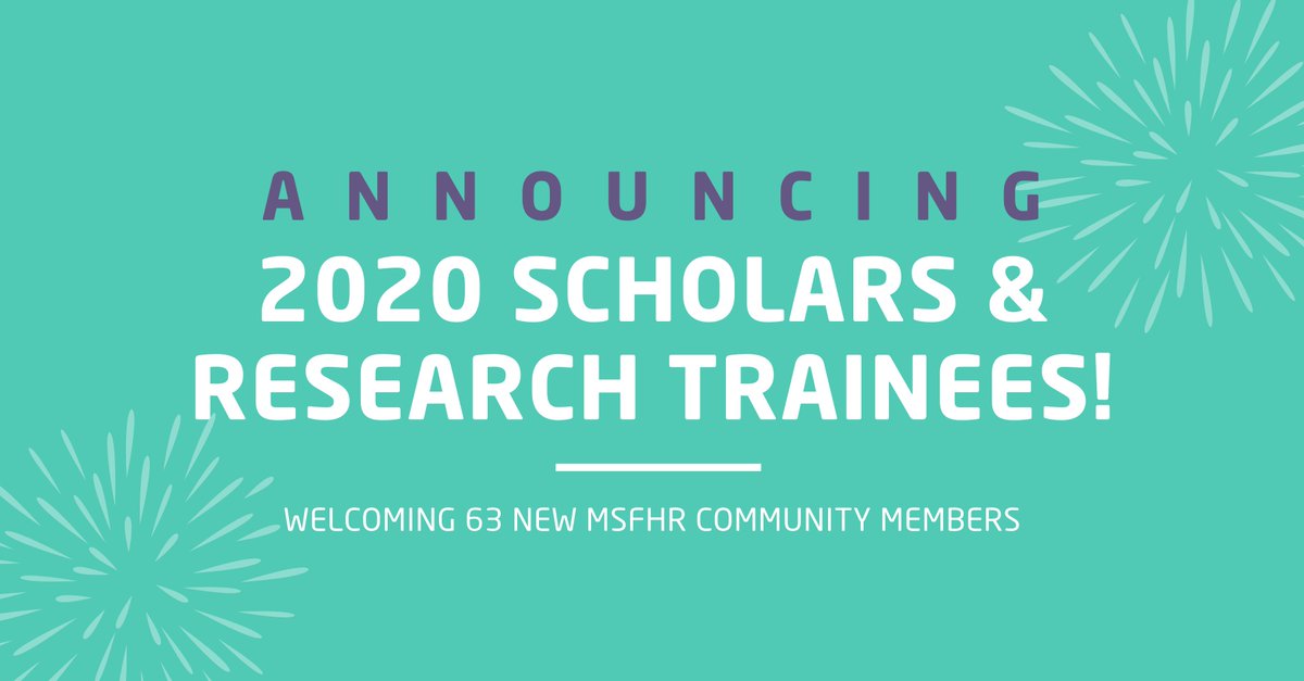 MSFHR Scholar and Research Trainees are advancing science and improving the health of British Columbians. Congratulations to the 63 newest #MSFHRCommunity members! bit.ly/3haPXnr