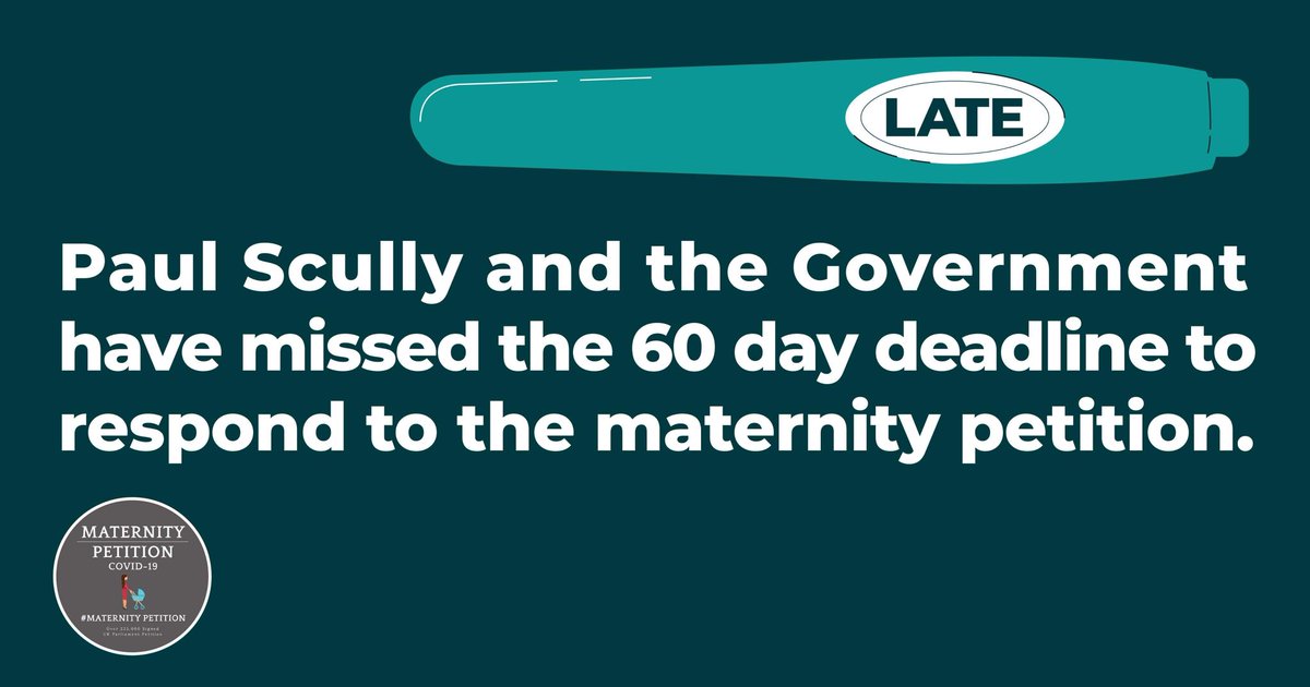 BethanyPower__'s tweet photo. Yep @scullyp &amp; our @GOVUK; @BorisJohnson @RishiSunak @AlokSharma_RDG @SteveBarclay @vickyford @GavinWilliamson @mimsdavies has missed the 60 day deadline to #maternitypetition! Let’s hope the news we hear is a 👍🏼 U-Turn! #ButNotMaternity #lockdownbabies #ExcludedUK #GapsInSupport https://t.co/qIoXUyqku1