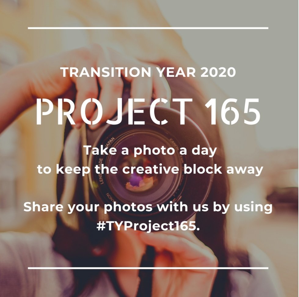 TYColaisteBride's tweet photo. We're starting our TY year off,not looking at what we can no longer do due to covid but,celebrating what we can do🥳We're getting behind the new initiative to get TY trending for all the right reasons.The project encourages students to capture the good in everyday❤️#TYproject165 https://t.co/RtN7R4B4BA