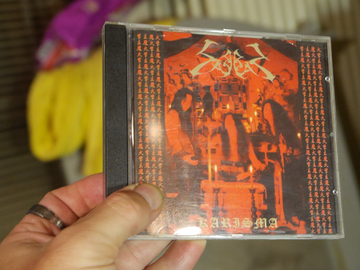 JanVervaeke1's tweet photo. Tweet 1/2
@JanVervaeke1 / @michelserry87´s challenge 
100 albums uit het verre OOSTEN
Dag 100+101+102+103 : 
@Sabbat (#Kuwana, #Japan)
Black Up Your Soul 1994, Compil
Live at Blokkula 1995
Karisma [Japanese version!!!] 1999
Satanasword 2000 (TWEET 2/2)
#HeavyMetal #asianchallenge https://t.co/vtH5HJtm8s