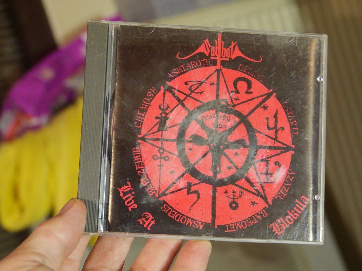 JanVervaeke1's tweet photo. Tweet 1/2
@JanVervaeke1 / @michelserry87´s challenge 
100 albums uit het verre OOSTEN
Dag 100+101+102+103 : 
@Sabbat (#Kuwana, #Japan)
Black Up Your Soul 1994, Compil
Live at Blokkula 1995
Karisma [Japanese version!!!] 1999
Satanasword 2000 (TWEET 2/2)
#HeavyMetal #asianchallenge https://t.co/vtH5HJtm8s