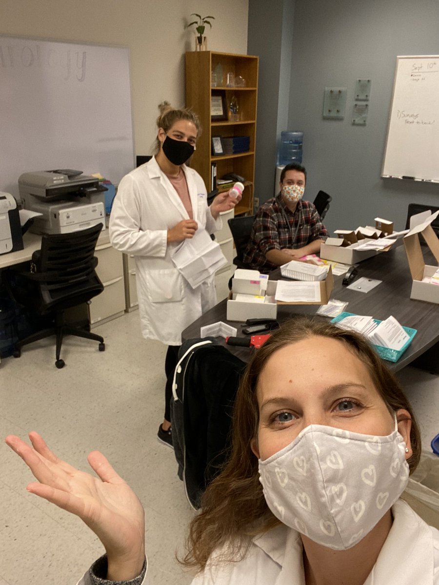 HappyBladderLab's tweet photo. Working hard assembling kits for our big crowdsource research study launch Thursday! @ICHelp @BeaumontHealth #InterstitialCystitis #ResearchMatters https://t.co/g2C6MaVVa5
