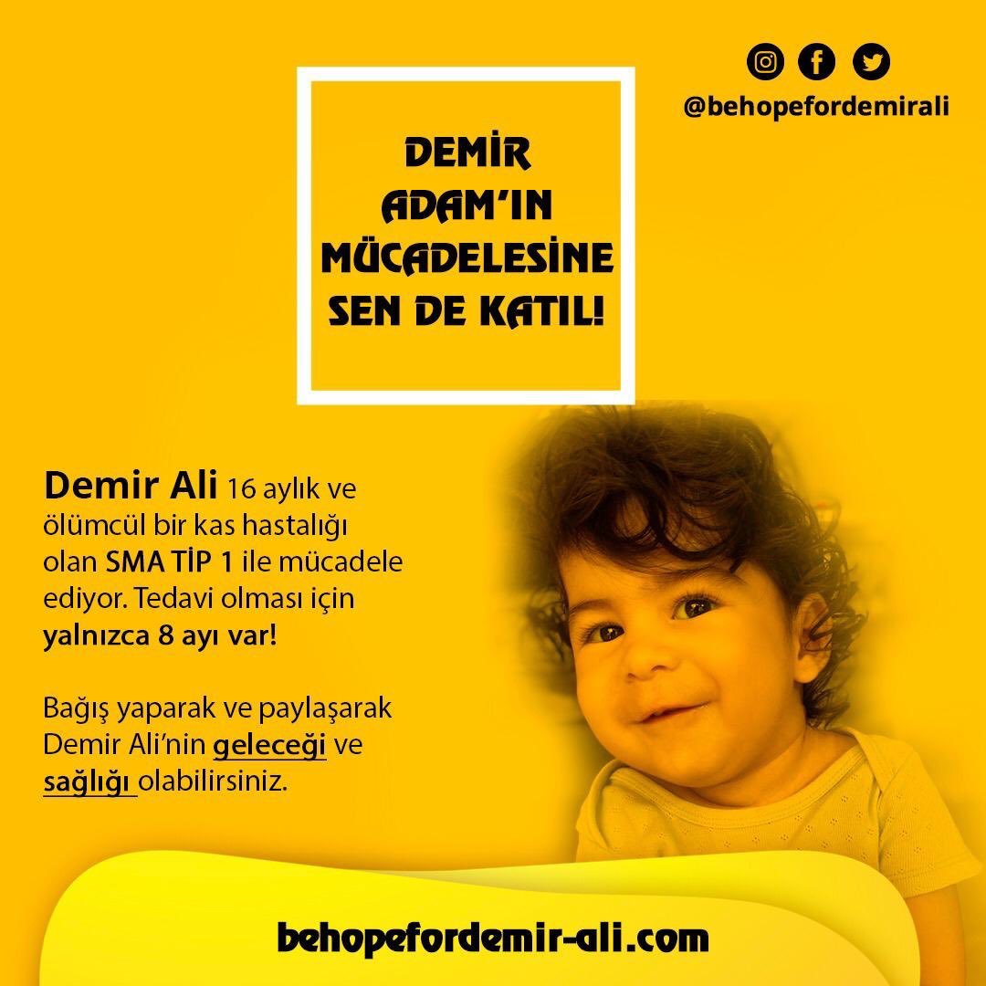 AnadoluRangers's tweet photo. Demir Adam’ın ihtiyacı olan gen terapisine ulaşabilmesi için önümüzde 7 ay var. Bizlere yardımcı olmak için #Demiradamyürüyecek hashtagine destek olarak Demir Ali'ye umut olabilirsiniz. Elinizden geldiğince paylaşabilirsiniz. Hep beraber daha güçlüyüz! https://t.co/9J8t0CDyh4