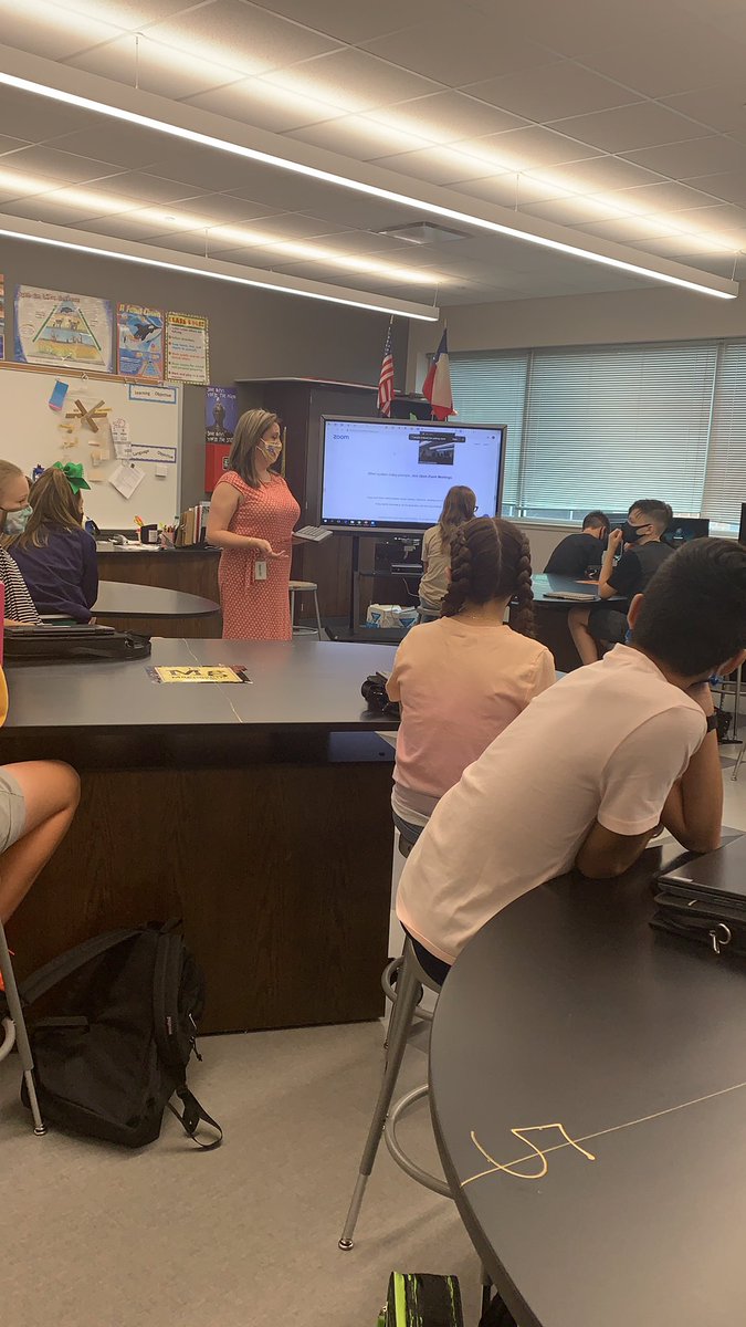<a href="/XanthiaVanderf2/">Xanthia Vanderford</a> is in action teaching expectations and procedures with our KOL and KOC Hawks #KleinFirstDay