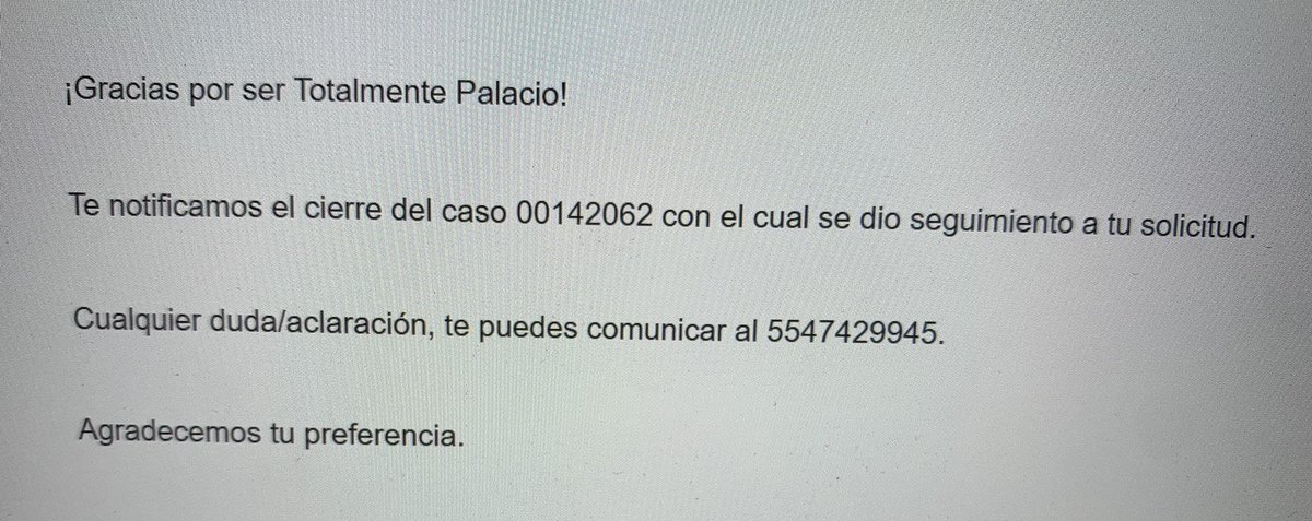 KarimeGOnassis's tweet photo. @palaciohierro @Maui_Lacazette @palaciohierro como le hago para que también me apoyes con mi reembolso 🙄 tus asesores no dan respuesta diferente ni solución alguna, lo sorprendente es que cierran casos sin dar seguimiento https://t.co/r0ukZ2T0pk