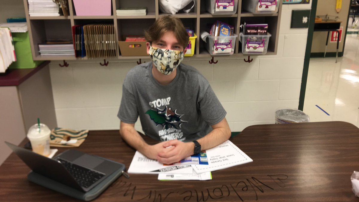 Beesreader's tweet image. Two of my favorite Stallions started in person instruction today. You two are the best! Best wishes to you Will! Love you!❤️ @Beesreader