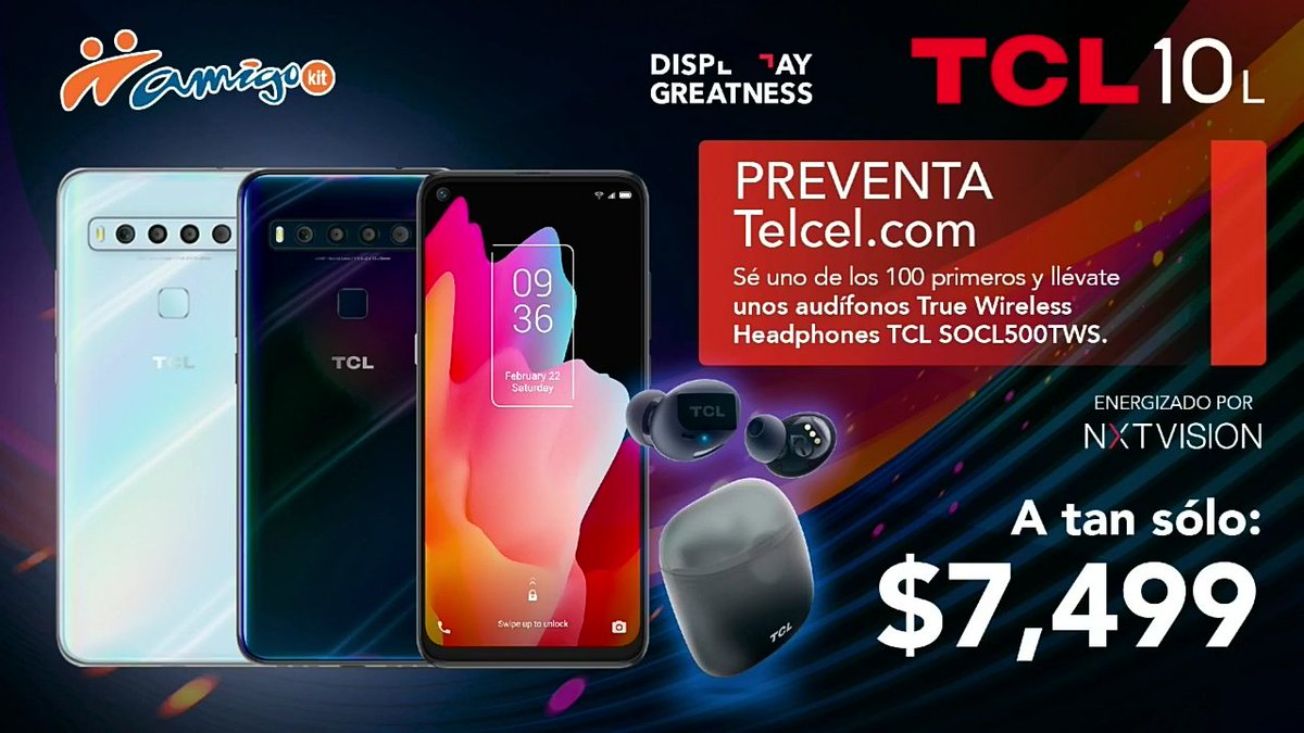 UECenter's tweet photo. Para la gama media @TCLMex presenta al TCL 10L que cuenta con una pantalla de 6.53" IPS, un CPU Qualcomm Snapdragon 665, RAM de 6GB, almacenamiento de 128GB y un conjunto de cámaras de 48 MP, 8 MP, 2 MP y 2 MP. 📱
#UECenter #TCL #TCL10L #Lanzamiento #DisplayGreatness #NXTVision https://t.co/4kq4KoLiyn