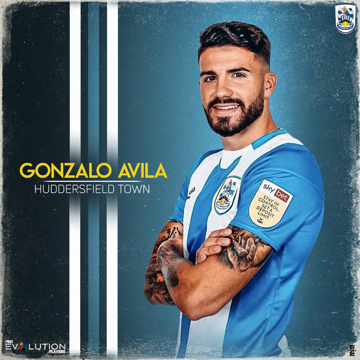 Fred__Design's tweet photo. @gnzavila @htafc player 

[OFFICIAL WORK]

#huddersfield #huddersfieldtown #player #foot #football #gonzalo #avila #graphicdesign #graphistefreelance #graphistedesigner #proevolutionplayer https://t.co/wnE2gK4eIO