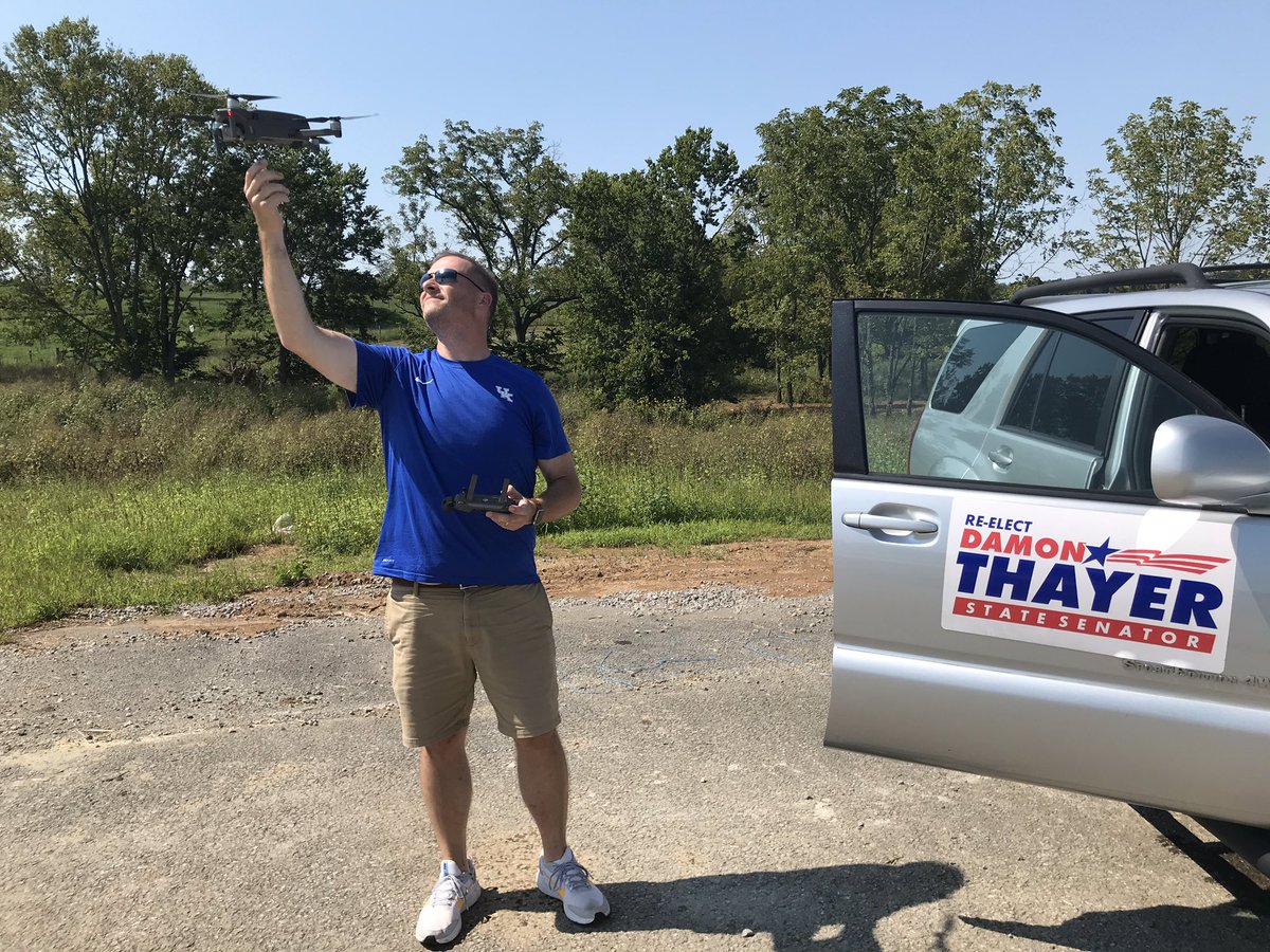 damon_thayer's tweet photo. I’m out in #SD17 with @KyWhitney &amp; the @flightdubs drone getting some amazing pics &amp; video for the #TeamThayer campaign. Here’s a preview of Scott County spots, headed to Kenton &amp; Grant next!! #Election2020 https://t.co/TPSxKZDF3r