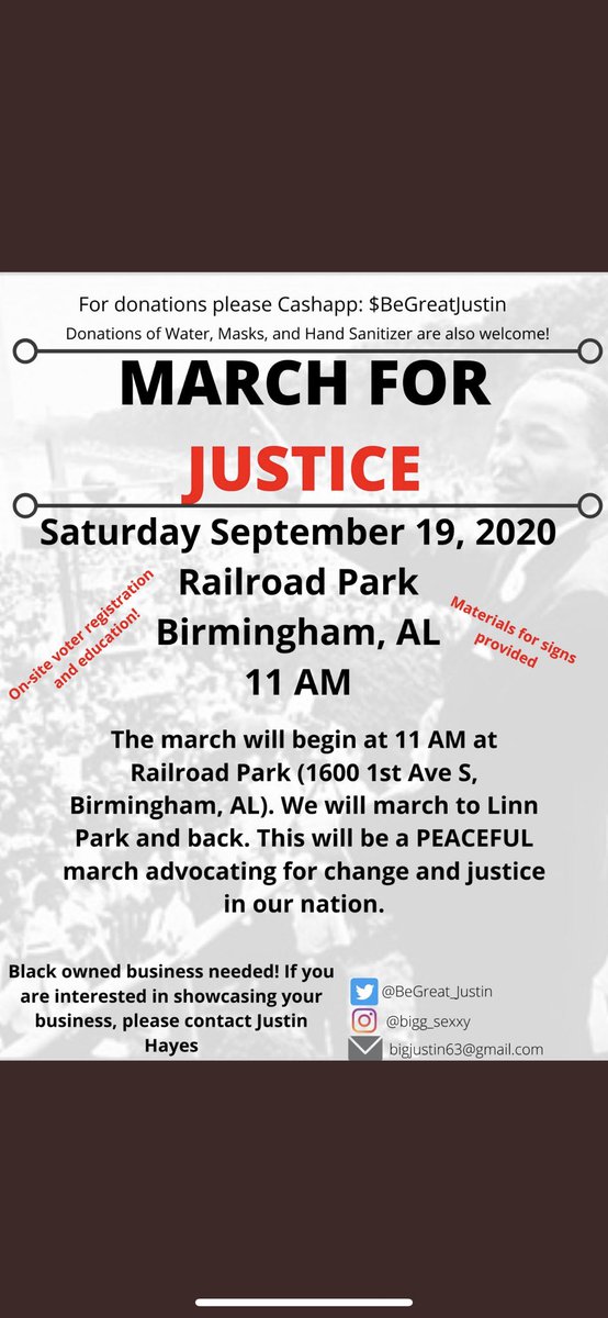 BEGREAT_JUSTIN's tweet image. Calling out all of Birmingham &amp;amp; Jefferson county ‼️🗣 #blacklivesmatter #blm #protest2020 #marchforchange repost and spread the word ‼️‼️