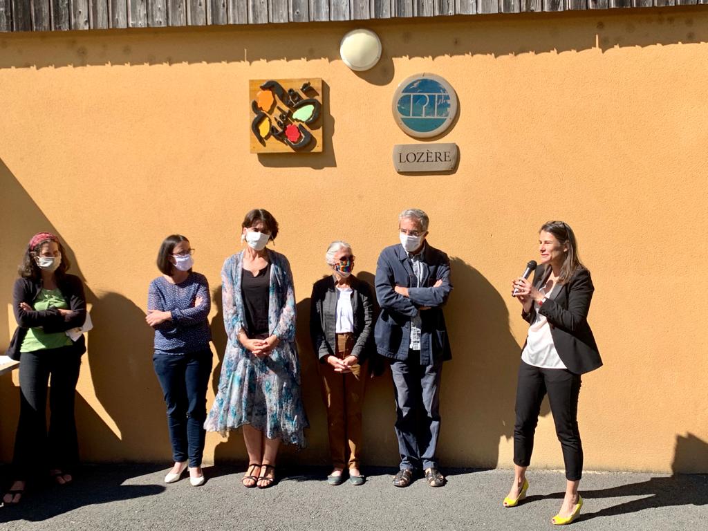 Prefet_48's tweet photo. V.Hatsch @Prefet_48 à l'inauguration du Centre permanent d'initiatives pour l'environnement de Florac. Un maillage territorial très dense, des engagements citoyens sur ts les sujets environnementaux. Des initiatives qui rencontrent les priorités du #PlanDeRelance
#FranceRelance https://t.co/vElwMzxAFQ