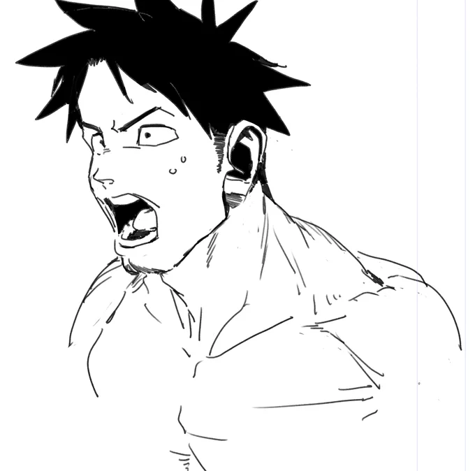 絵の練習に巻き込まれた高橋先生。 