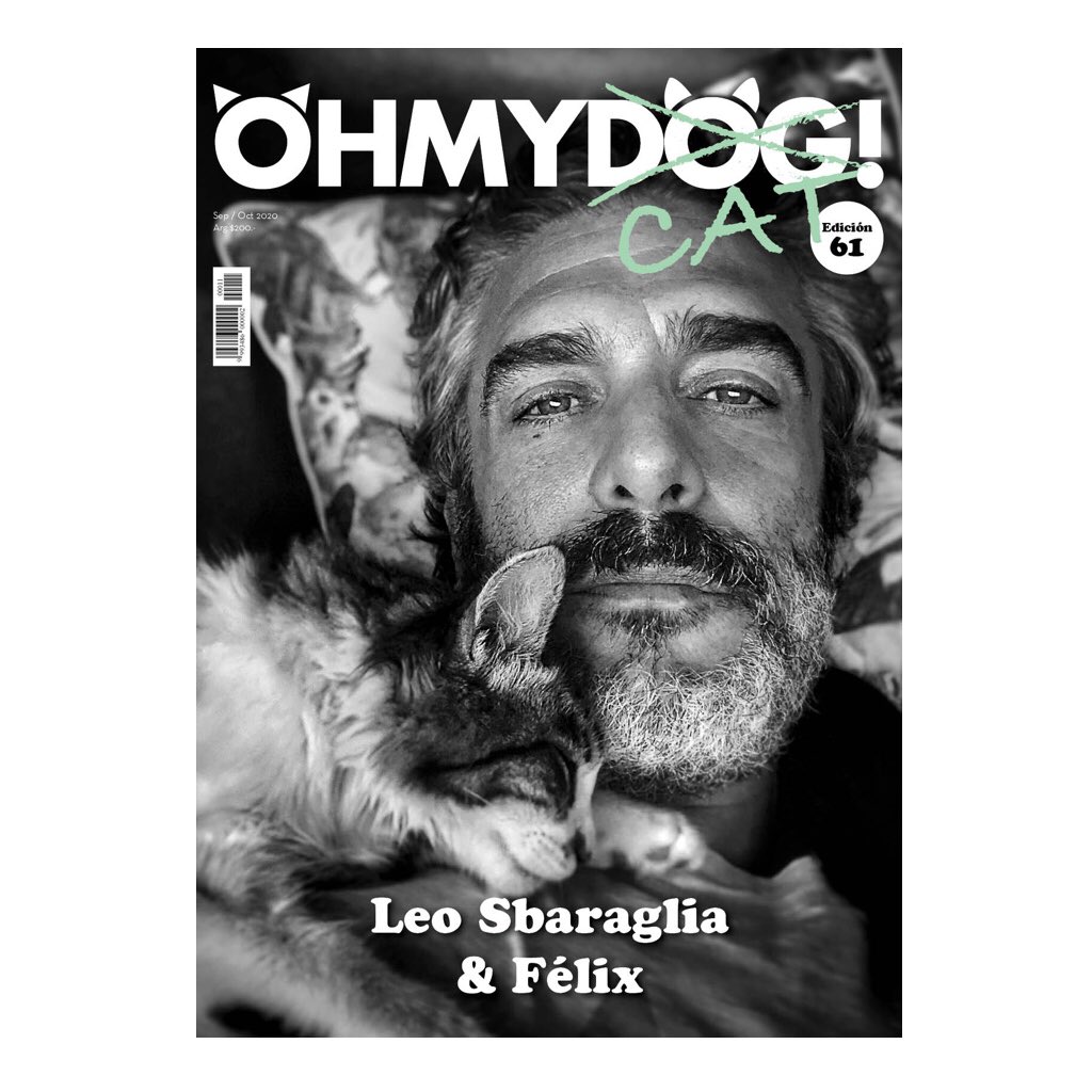 Y un día un gato conquistó la tapa! @Leosbaraglia_ok y Félix en la última revista🥰🐱