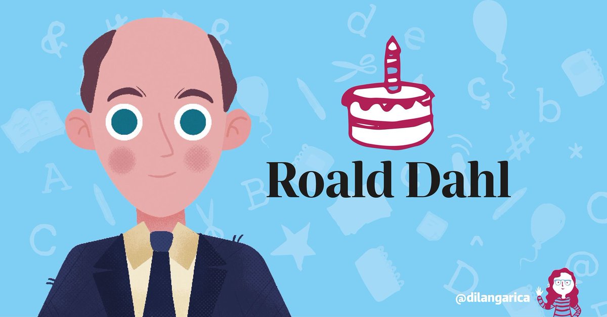 IBBYMexico's tweet photo. Este mes celebramos a Roald Dahl en el taller del 
cumpleañero del mes, evento de fomento a la lectura dirigido a niños de todas las edades. 🎉 🥳 🎊
🗓️ Viernes 11 de septiembre a las 17:00hrs / por FB LIVE 🔴 desde la cuenta de @IBBYMexico y @BunkoRomaC https://t.co/iNQbQ98nCP