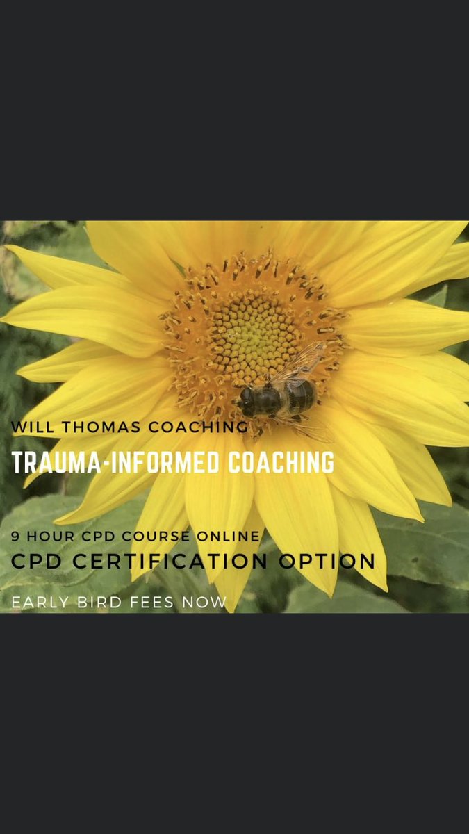 4 HOURS LEFT for early bird! Trauma Informed Coaching CPD online.  Integrating Trauma-Informed Somatic Coaching, EFT and Satir Transformational approaches. Course Starts 15th Oct.  preview.mailerlite.com/g1f3x9 #coaching #EFT #trauma #teachers #coaches