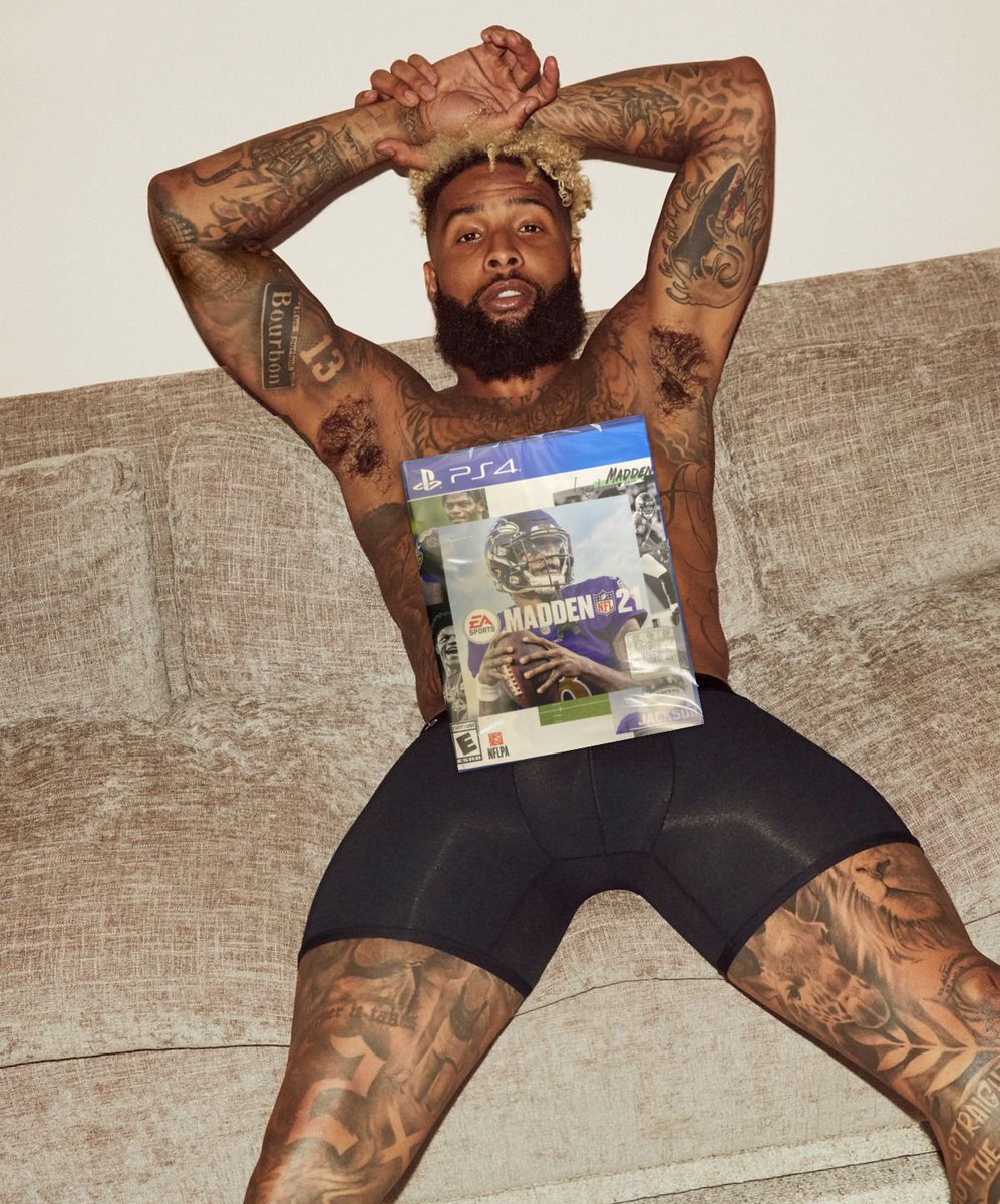 BREAKING:  Exclusive photo of Odell Beckham with a steaming pile of shit on his chest.