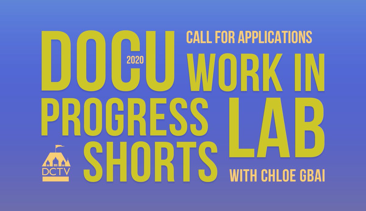 BrooklynFilmNY's tweet photo. Take your short #documentary out of the edit-room bubble with @DCTVnyโs virtual 2020 Docu Work-In-Progress Lab for Shorts! Facilitated by @ChloeGbai of @IFThenShorts with Guest Critic Darius Clark Monroe.
App deadline *extended* to 9/16: https://t.co/PcOmys1jXj
#DCTVLab https://t.co/cogMQ0QDLh