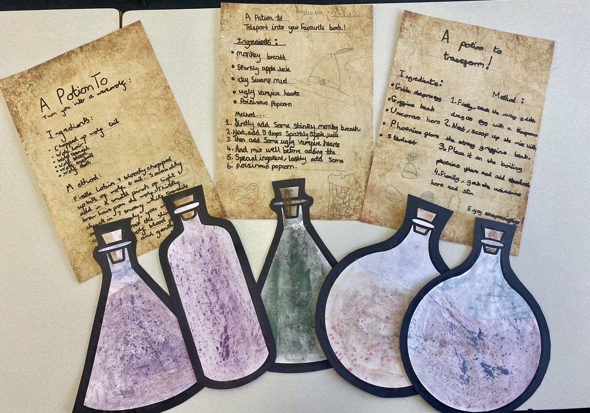 Lewis2020Miss's tweet photo. Class 5.7 are reading ‘The Worst Witch’ by #JillMurphy🎃They have produced some magical art!✨ https://t.co/cSgpvH7AUp
