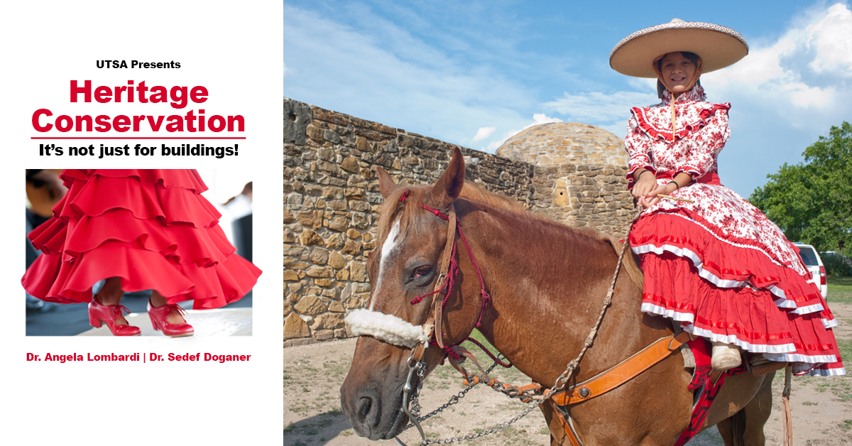 utsa_ccs's tweet photo. Join Professors Angela Lombardi and Sedef Doganer as they present “Heritage Conservation: It’s Not Just for Buildings!”

Wednesday, September 9.
2–3 p.m.
https://t.co/lkILfqNVHW

The virtual event is part of San Antonio’s 5th annual World Heritage Festival https://t.co/RoN4ThDQ72