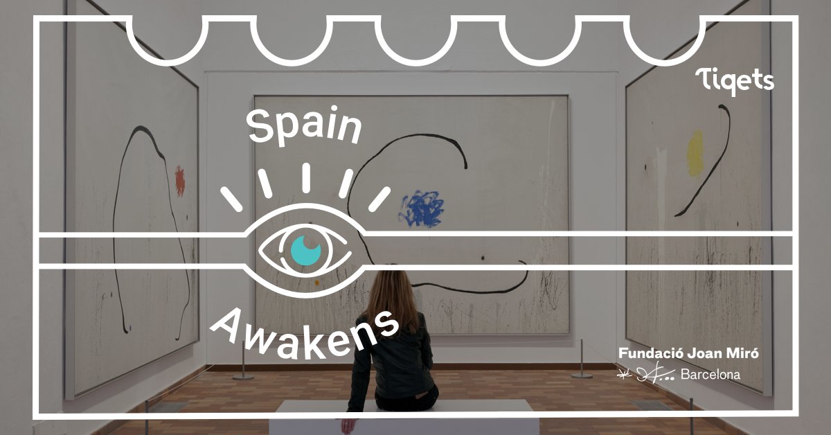 fundaciomiro's tweet photo. 🔝 💥 From 7 to 13 September we’ll be participating in #SpainAwakens Week, want to take part of it? Just sign to our #exhibitions and many other #museum exciting activities, book your tickets here! ➡️ https://t.co/IAs6OmoQ3u #TiqetsAwakeningWeeks #FundacióMiró https://t.co/jNKNWXDrsu