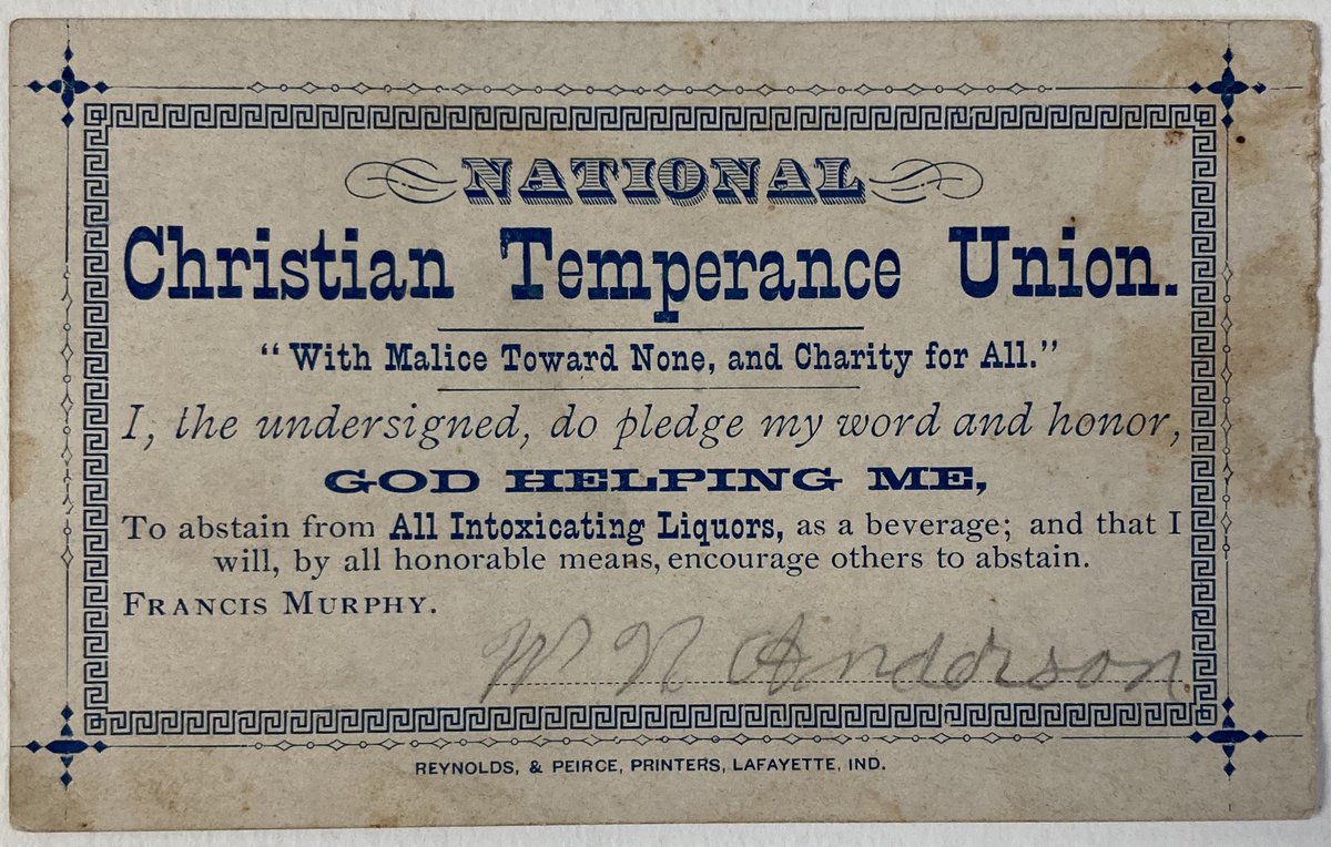 OTD: September 8, 1881: Lafayette hosted a convention of the National Christian Temperance Union in Blue Ribbon Hall. The 4,300 unions claimed a national membership of 525,000.