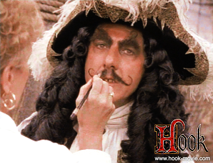 Hook Movie Fan Community on X: Make-up concept for Dustin Hoffman as  Captain Hook. Make-up artist Christina Smith applying last touches on set. # Hook #behindthescene #concept #makeup #makeupartist #christinasmith   / X