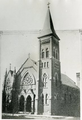 OTD: Sept. 12, 1897 — Catholic Bishop Joseph Rademacher officiated at a cornerstone ceremony for St. Ann’s Church going up at Second and Green streets.