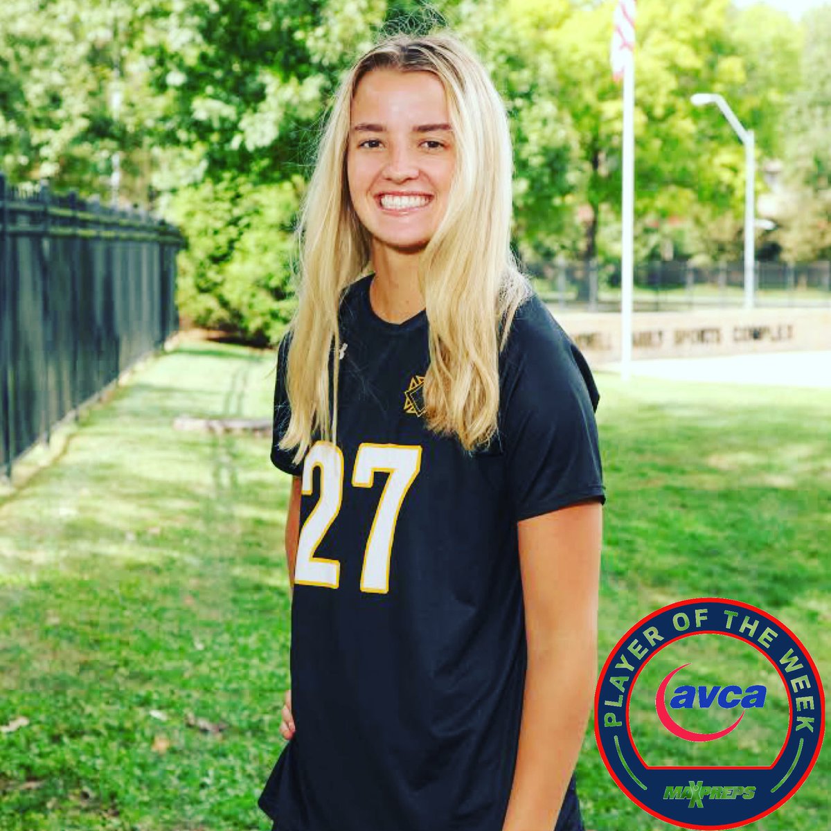 Congratulations Maggie McInerney MaxPreps/AVCA Missouri High School Player of the Week August 31 - September 6.

5 Sets Played 
Stats:
Kills: 28 
Kills/Game: 5.6 
Digs: 19 
Digs/Game: 3.8
 Receptions: 13 
Rcpt/Game: 2.6 
Blocks: 3