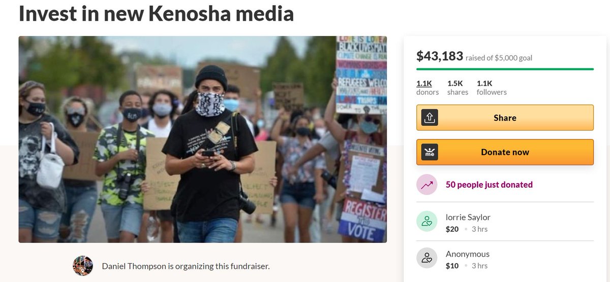 olfashionednews's tweet photo. This is also insane. Thank you, thank you, thank you to all of you wonderful people who have donated to me and my cause. To all of you who haven't but want to, you can at https://t.co/U2xrsUgyZi. 

I've already planned for $45,000 by Sept. 14 as things are slowing down. ... https://t.co/FlkjlGKqqJ