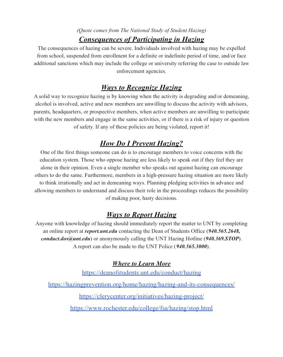 UNTPeerAdvocate's tweet image. Hazing Prevention Week is coming up here at UNT! Be sure to stay tuned September 21st-25th for our new web series!🤍💚 #unt #untpeeradvocate #untdos #dosoffice #deanofstudents #hazing #hazingpreventionweek #hazingprevention #unteagles #untdos