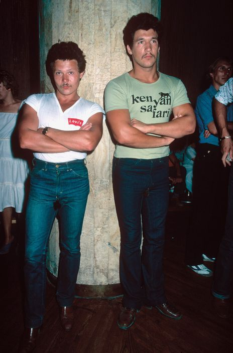 A couple of dudes waiting for the music to start at the disco. Sochi, 1981Credit for this and the previous pic  @sovietvisuals