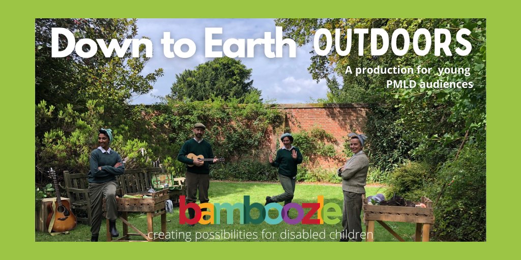 We're delighted to be back performing! On Saturday we visited @BelgraveHall with socially distanced outdoor shows of our PMLD production Down to Earth. We have 1 space available on Sat 19 Sept for shows at #RowleyFieldsAllotments. To find out more, visit ow.ly/YmSM50BlfdU