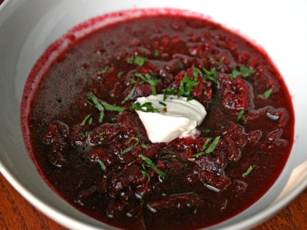 This photo of borscht I had randomly saved in my folders.(I need to learn to make borscht cause my mom hasn't done it in years)