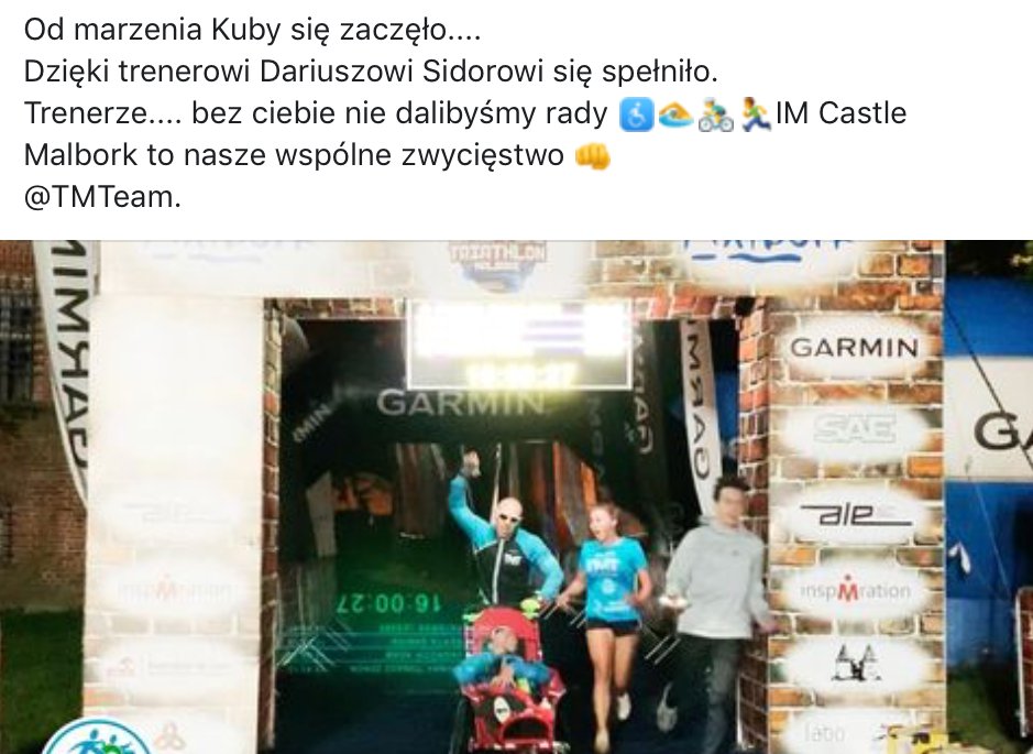 nowDeeS's tweet photo. 226 km w Malborku! 
To był niesamowity wyczyn taty z synem. Daliście radę!
Gratuluję z całego serca i dziękuję za możliwość (choć przez jakiś czas) bycia cząstką tej drużyny.
#jurczakitmteam #triathlon #TMTeam https://t.co/6vwlm9DyT9