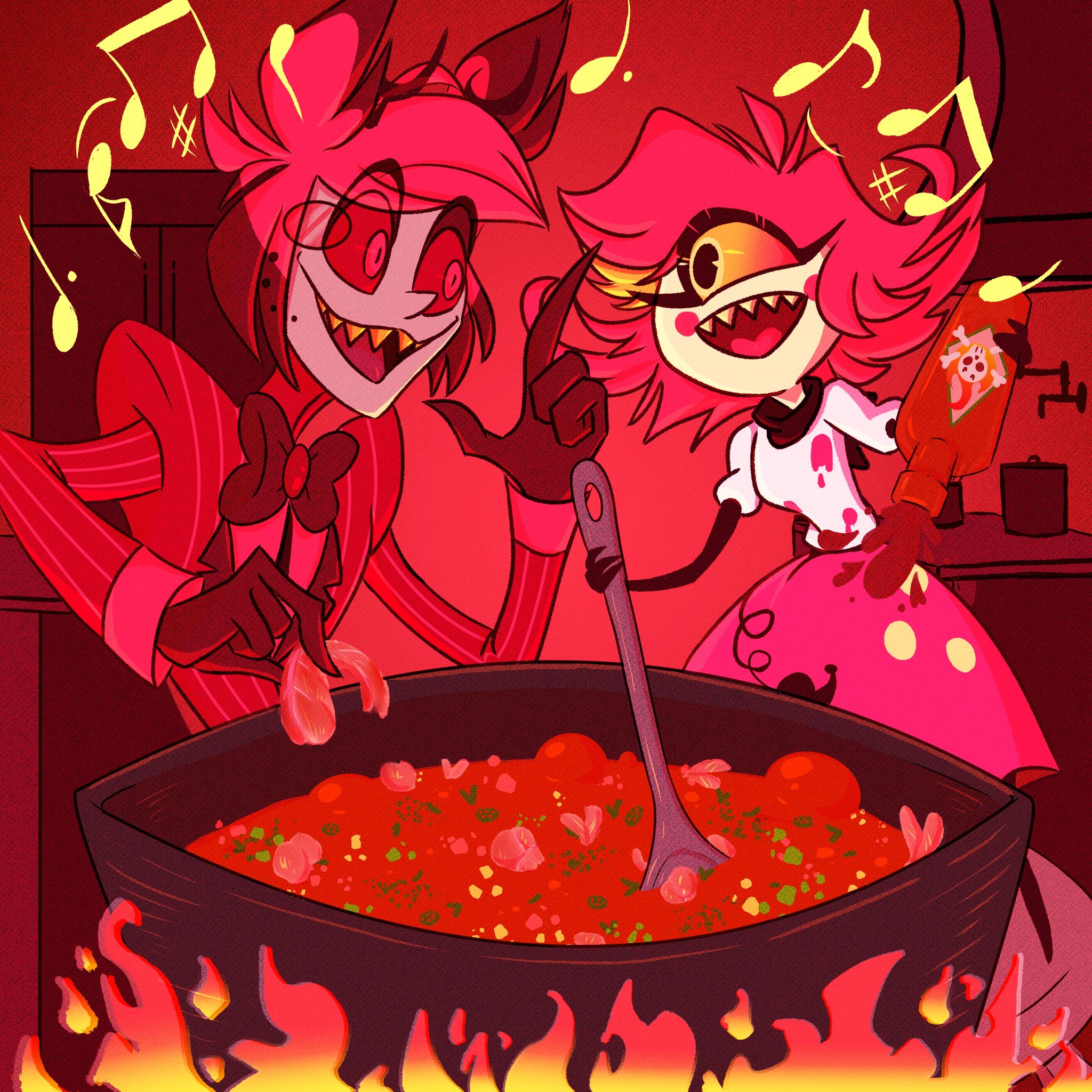 LMRTH •Commissions Open• on Twitter: "Time to get cooking that famous  jambalaya! #HazbinHotel #HazbinHotelFanart #HazbinHotelNiffty  #HazbinHotelAlastor… "