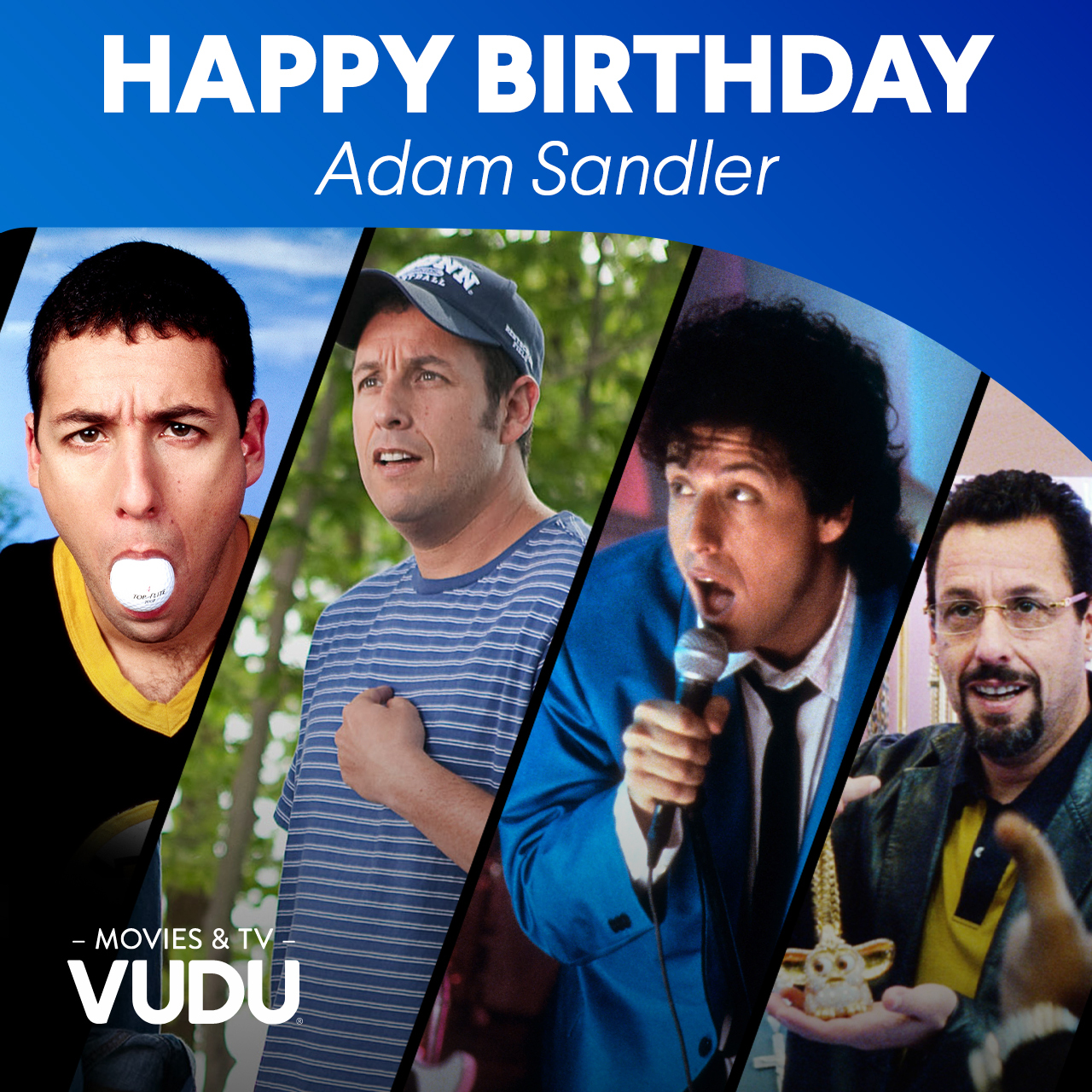 Happy Birthday to one of our favorite funny guys, Adam Sandler. What\s your favorite Sandler character? 