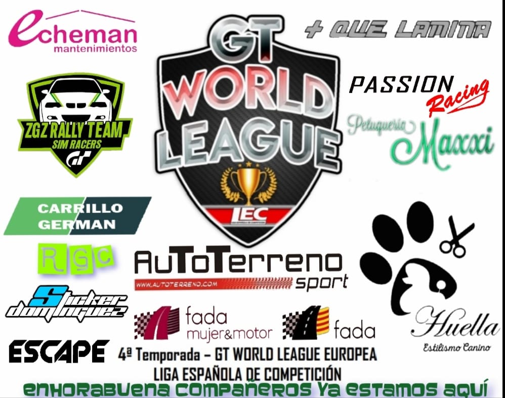 ZGZ RALLY TEAM Simracers (@zgzrallyteam) on Twitter photo Buenas noches, esta semana estamos de enhorabuena y es que nuestro equipo de <a href="/ZGZRallyTeam/">ZGZ RALLY TEAM Simracers</a> han ascendido a la <a href="/lecesports/">LEC Esports</a> participando esta 4°Temporada en #GTWorldleague
*Gracias a todos por hacerlo posible* Buenas noches, esta semana estamos de enhorabuena y es que nuestro equipo de <a href="/ZGZRallyTeam/">ZGZ RALLY TEAM Simracers</a> han ascendido a la <a href="/lecesports/">LEC Esports</a> participando esta 4°Temporada en #GTWorldleague
*Gracias a todos por hacerlo posible*