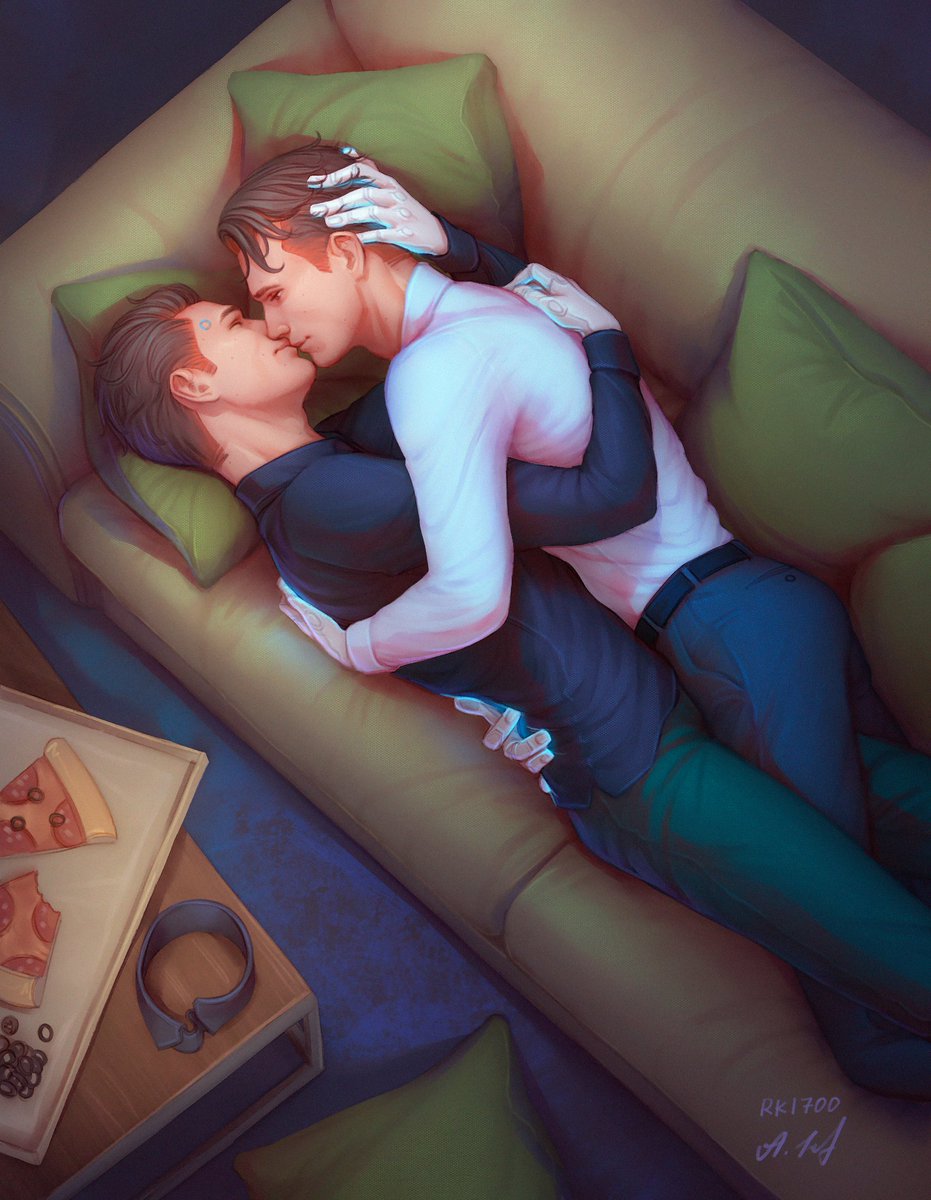 Лучше рк1700 может быть только рк1700 в рамках рид1700😌
Мальчики зажимаются, пока кожаный мешок спит. Снова к Ромашке (ficbook.net/readfic/983178…), но за кадром =)
Поздравляю всех с днем 800900, удачно совпало =3

#dbh #detroitbecomehuman #RK1700 #RK800 #RK900