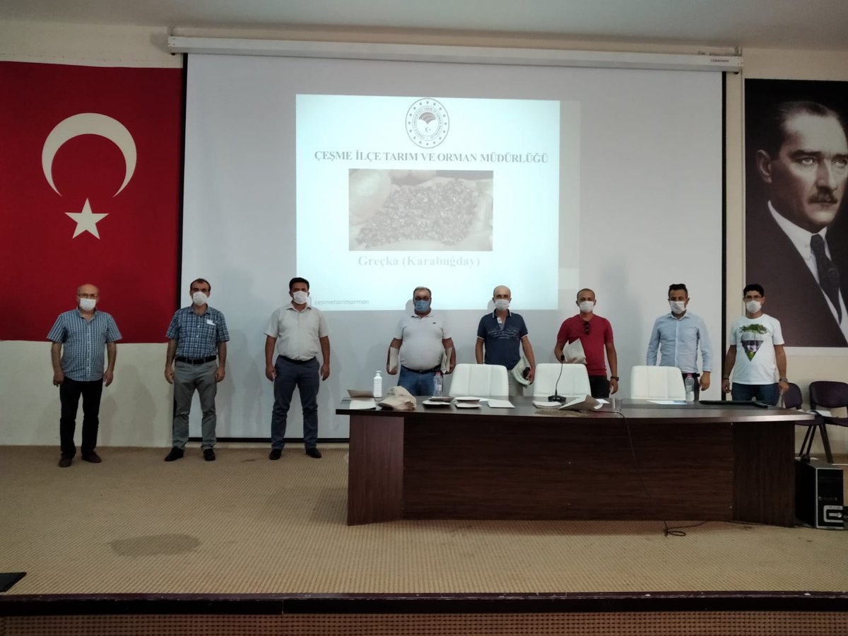 Cesmeilcetarim's tweet photo. #grecka ile ilgili bilgilendirme toplantısı ve #grecka ekim çalışma si gerçekleştirilmiştir. Çalışmalarımıza katılarak destek veren @bahridagdas Müdür yardımcı İlker Topal ve Dr. Ahmet Güneş ve tüm katilimcilara teşekkür ederiz.🌿🙏
@izmirtarim @bekirpakdemirli @Ozenmustfa https://t.co/FXTmwEpSsV
