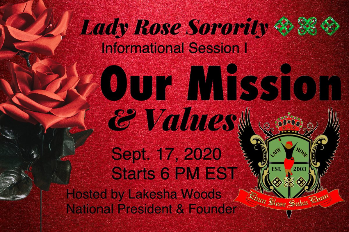 LadyRoseSoro's tweet photo. Informational Session coming up! https://t.co/3X9I7OTV01
