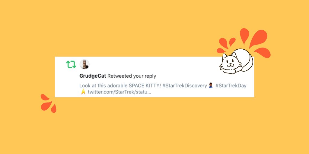 Grudge retweeted me!   #StarTrekDiscovery    #StarTrekDay  