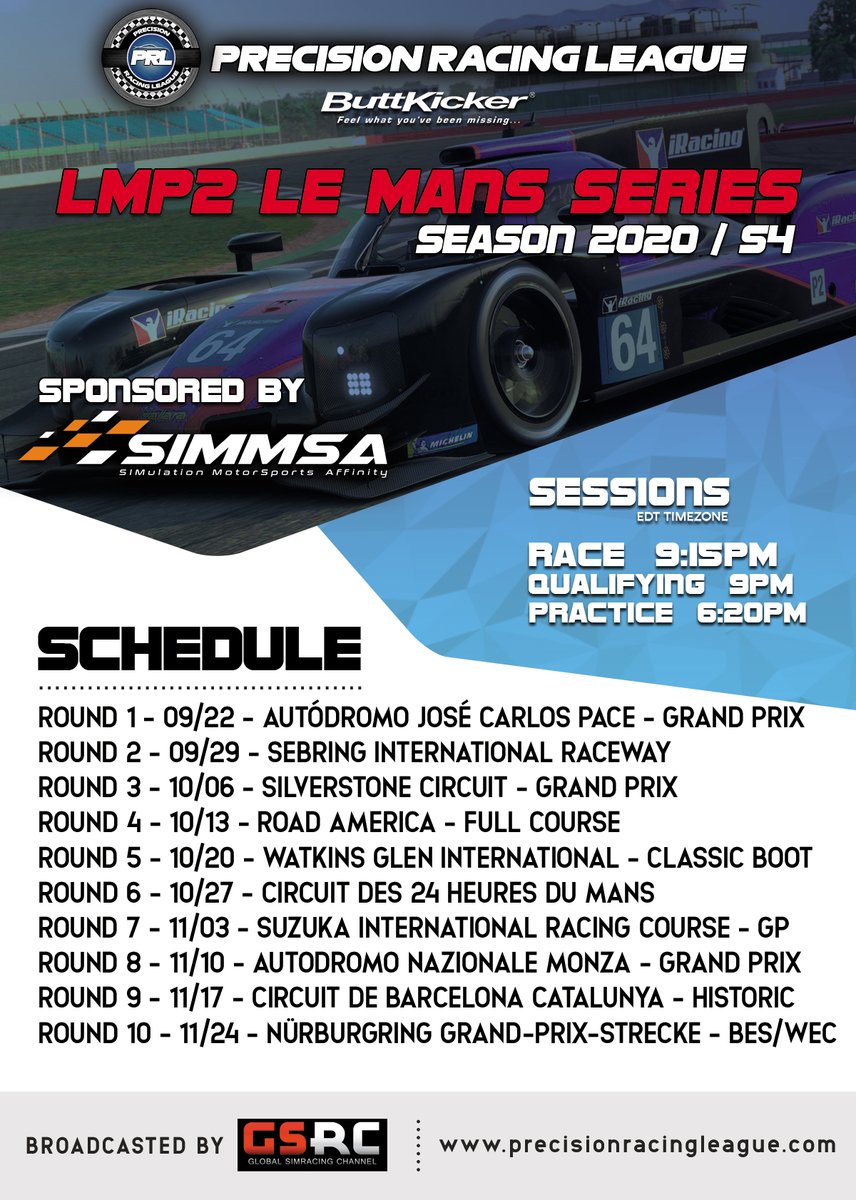 theiceman_727's tweet photo. #soon LMP2 en @PrecisionRL, transmitida por @GSRChannel y auspiciada por @_SIMMSA y @TheButtKicker https://t.co/CfeJIUTZ7A