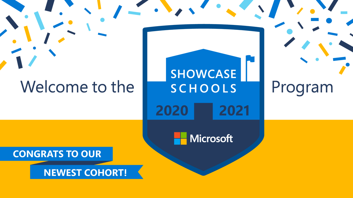 Today, we’re celebrating the accomplishments of district leaders from around the world. Your continued passion, drive, and resilience are just a few of the reasons we’re proud to welcome your school into the #MicrosoftEDU Showcase School Program. educationblog.microsoft.com/en-us/2020/09/…
